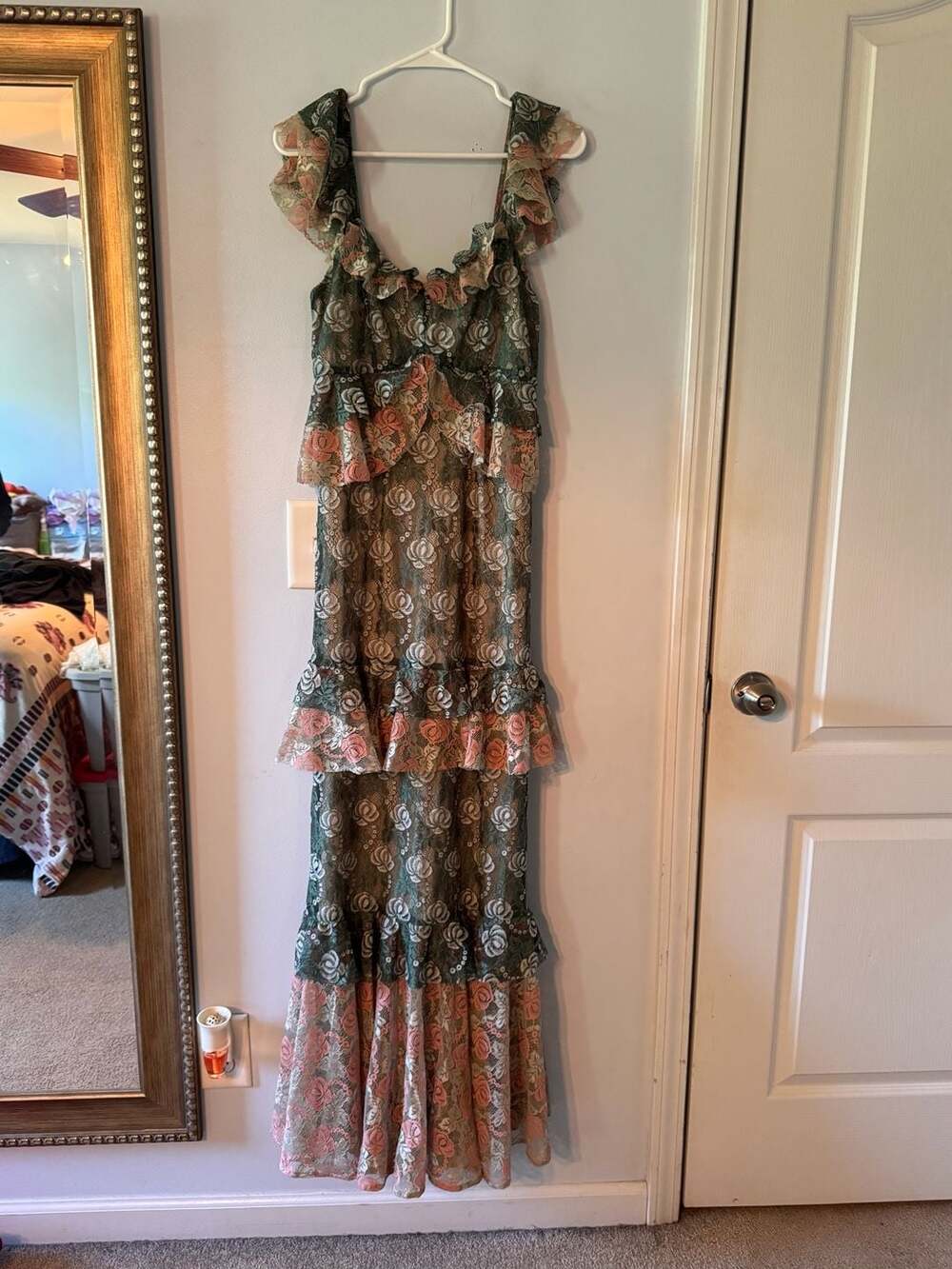 Romantic Cottagecore Ruffle Maxi Dress • Whimsical Garden Party Prairiecore Drea